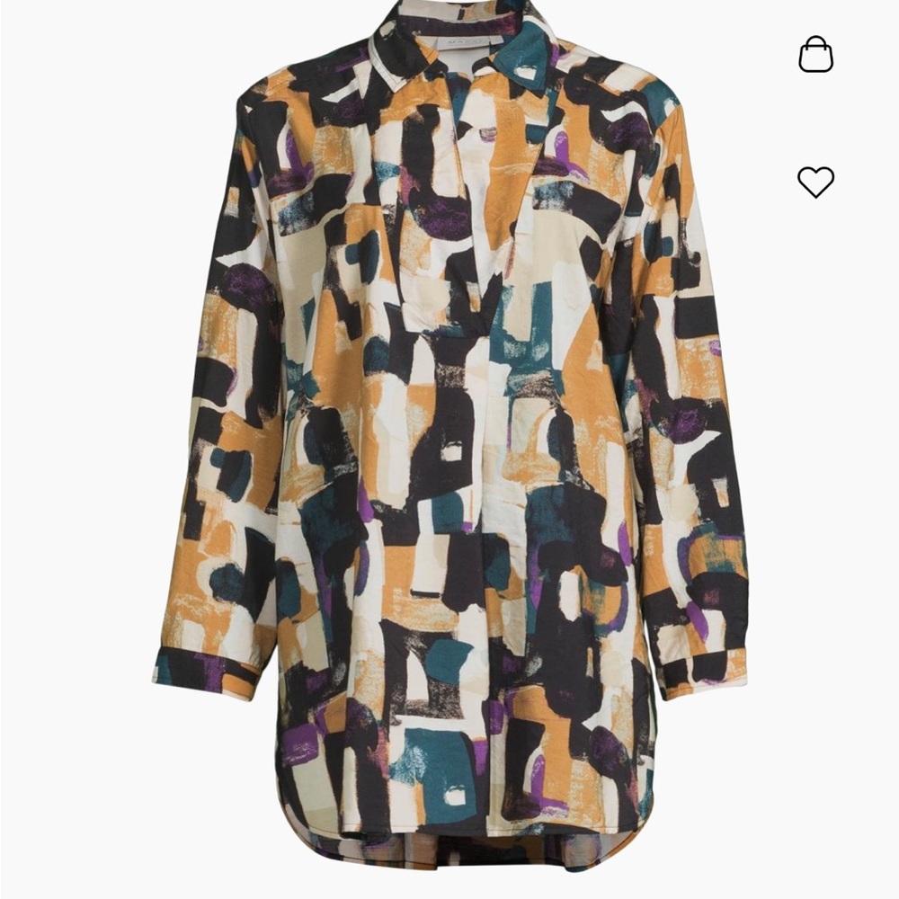 NWT Masai Abstract Print Tunic Shirt